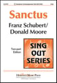 Sanctus Two-Part choral sheet music cover